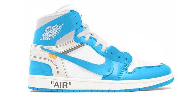 OFF WHITE x Air Jordan 1 UNC Nike SNKRS