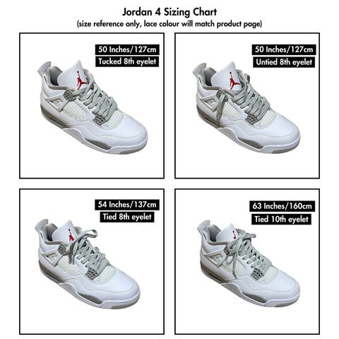 Air Jordan Flat Replacement Laces - Grey - LaceSpace