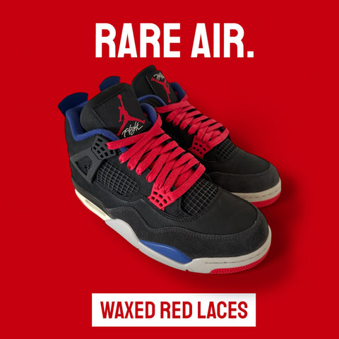Air Jordan Waxed Replacement Laces - Red - Travis Scott Collab