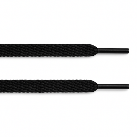 Black Flat Laces - Essentials Collection