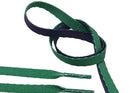 Air Jordan Laces - Two Tone - Green/Navy - Flat Laces - LaceSpace