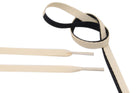 Air Jordan Laces - Two Tone - Off White/Black - Flat Laces - LaceSpace