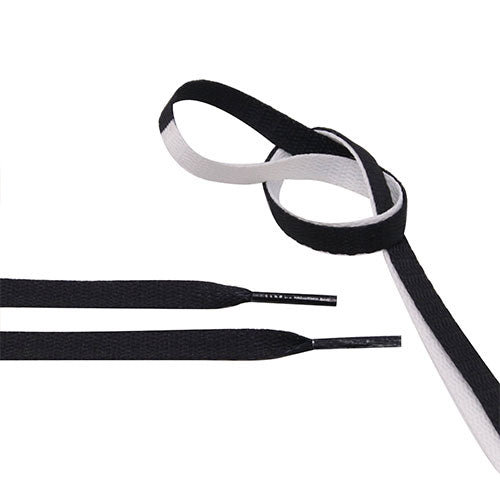 Air Jordan Laces Two Tone White/Black