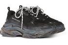 Balenciaga Triple S Replacement Laces - White & Black - Rope Lace - LaceSpace