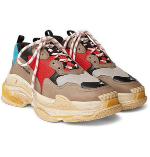Balenciaga Triple S Replacement Laces - White & Red - Rope Lace - LaceSpace