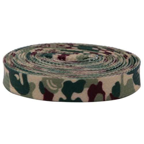Camouflage Green Print Laces - Flat Laces - LaceSpace