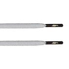 Full 3M Flat Laces - Gunmetal Aglet - Flat Laces - LaceSpace