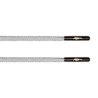Full 3M Rope Lace - Gunmetal Aglet - Rope Lace - LaceSpace