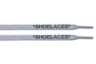 Grey - "SHOELACES" inspired by OFF-WHITE x Nike- Flat Laces - Flat Laces - LaceSpace