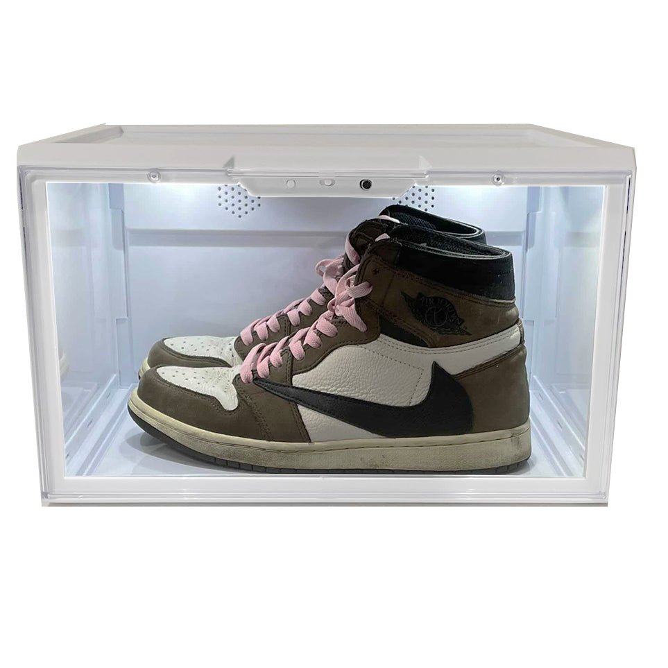 LED Light Up Sneaker Display Cases - White - Sneaker Case - LaceSpace