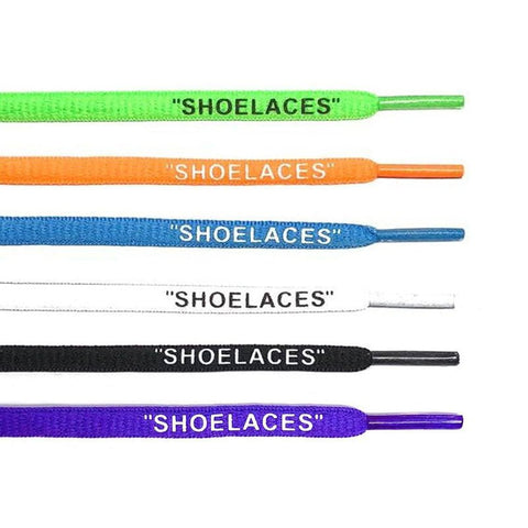 "SHOELACES" Off White Oval Mega Value Pack - Flat Laces - LaceSpace