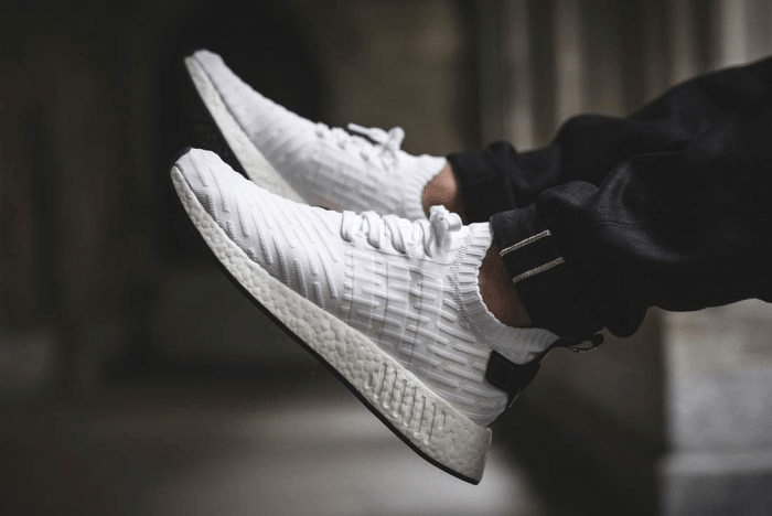 NMD R2 White Primeknit