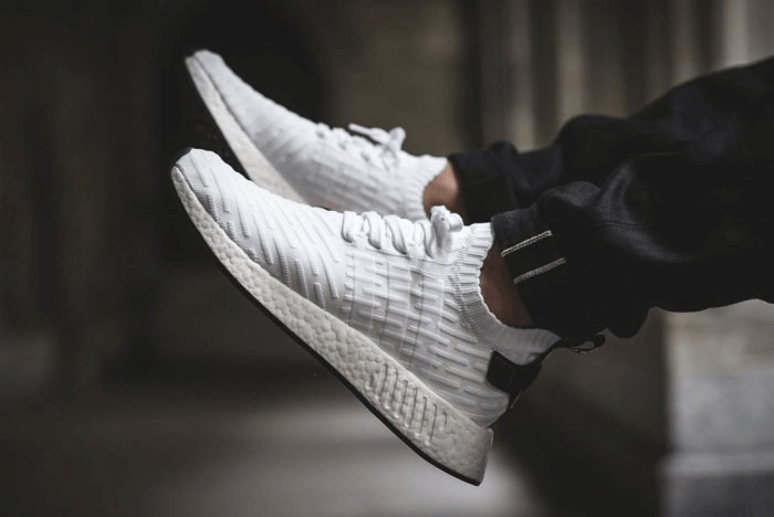 NMD: R2 White Primeknit - LaceSpace