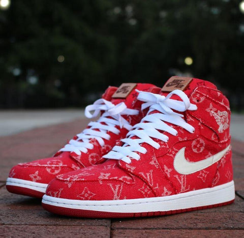Supreme x Louis Vuitton x Air Jordan 1 Custom - LaceSpace