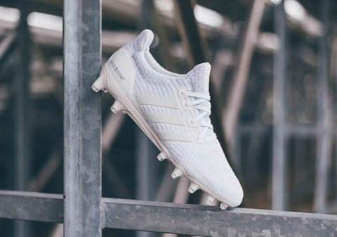 Ultra Boost: Triple White Cleats - LaceSpace