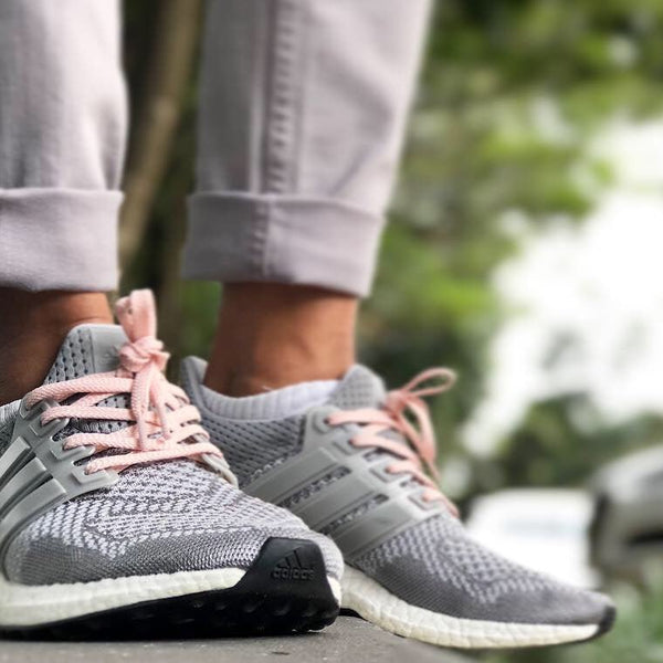 Adidas ultra boost pink laces Clearance