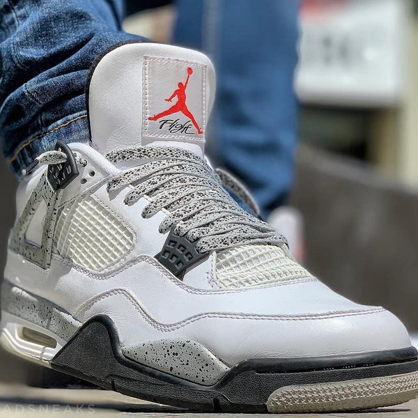 Jordan 4 cool grey yellow laces Clearance