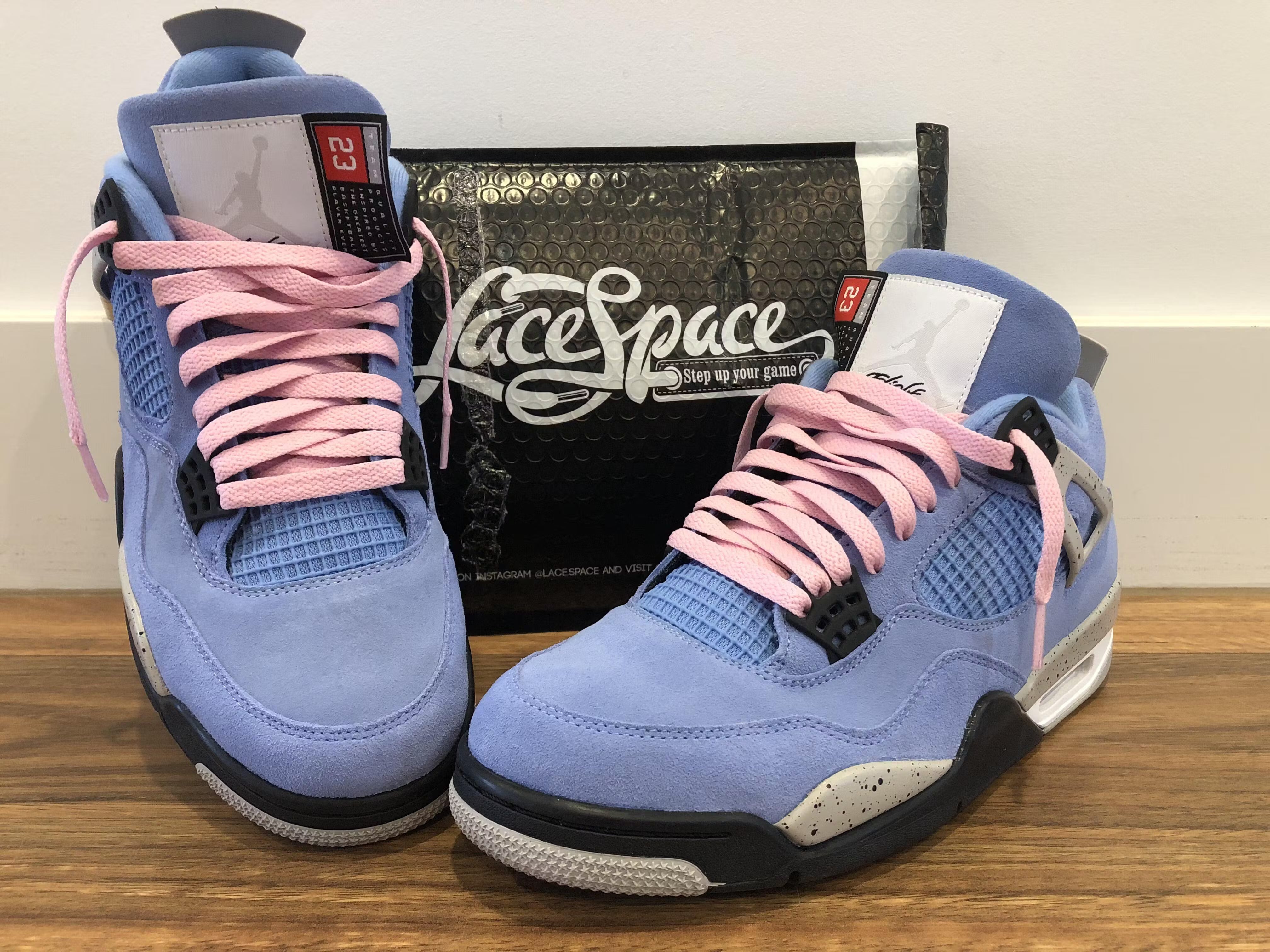 Air Jordan Flat Replacement Laces - Light Pink (Inspired By Travis Scott Collab)