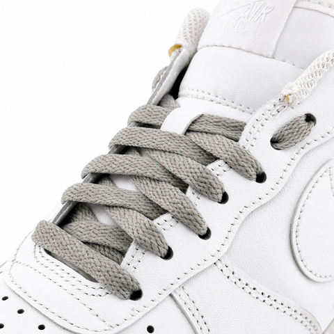 Light Grey Flat Laces - Essentials Collection