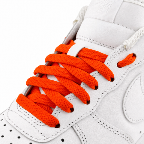 Bright Orange Flat Laces - Essentials Collection