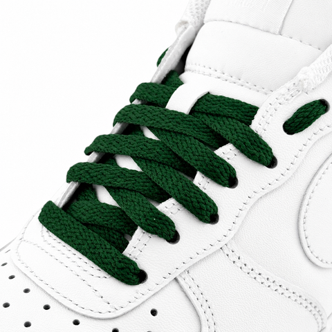 Pine Green Flat Laces - Essentials Collection