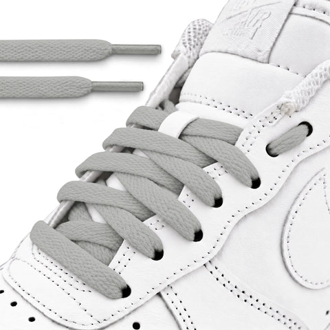 Light Grey Flat Laces - Essentials Collection