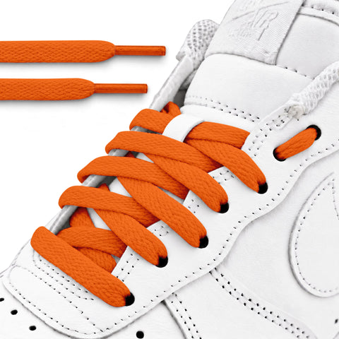 Orange Flat Laces - Essentials Collection