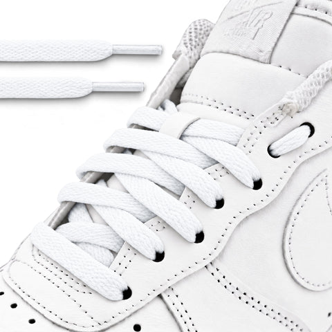 White Flat Laces - Essentials Collection