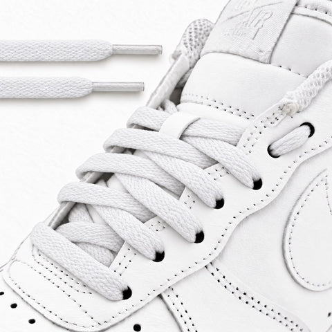 White Flat Laces - Essentials Collection