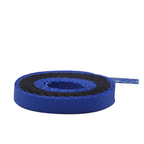 Air Jordan Laces - Two Tone - Black/Blue - Flat Laces - LaceSpace