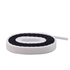 Air Jordan Laces - Two Tone - Black/White - Flat Laces - LaceSpace