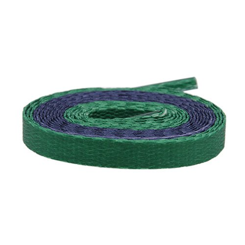 Air Jordan Laces - Two Tone - Green/Navy - Flat Laces - LaceSpace