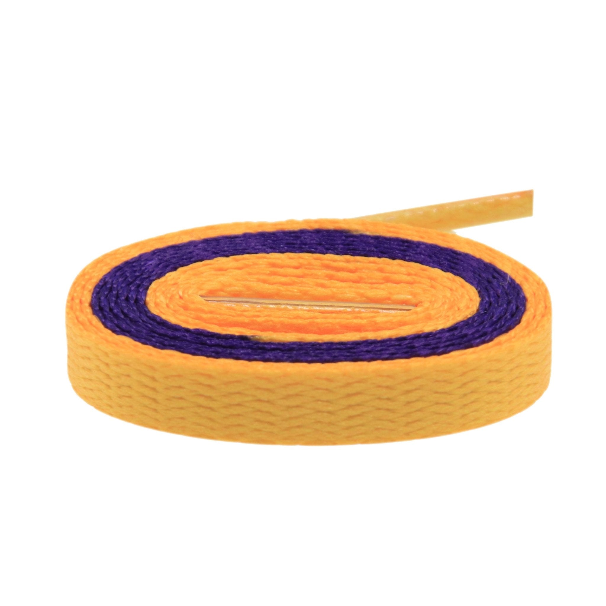 Air Jordan Laces - Two Tone - Purple/Gold Lakers Inspired - Flat Laces - LaceSpace