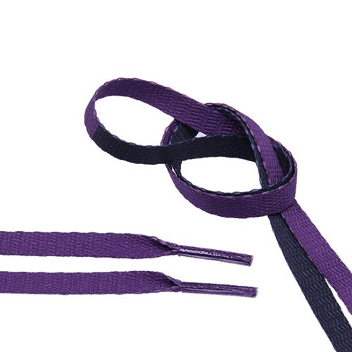 Air Jordan Laces - Two Tone - Purple/Navy - Flat Laces - LaceSpace