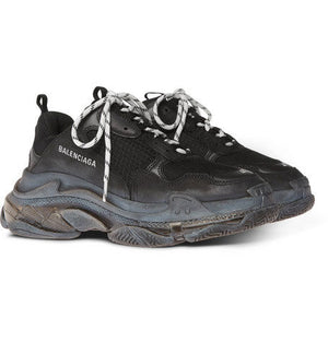 Balenciaga Triple S Replacement Laces - White & Black - Rope Lace - LaceSpace