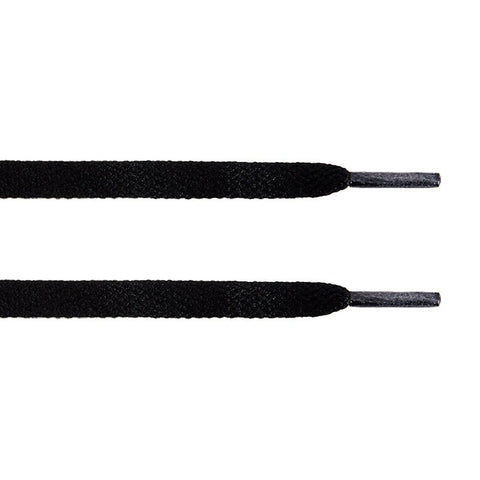 Black Flat Laces - Essentials Collection - Flat Laces - LaceSpace