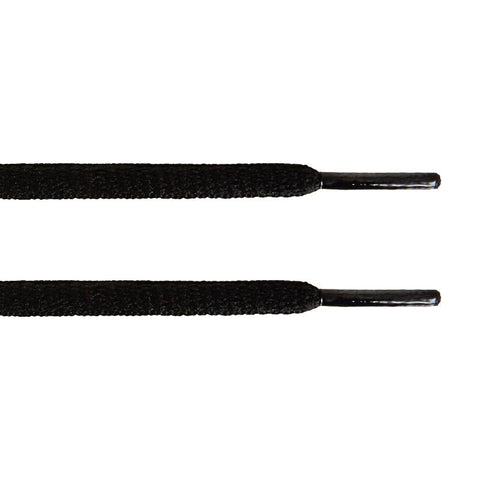 Black Oval Laces - Essentials Collection - Oval Laces - LaceSpace