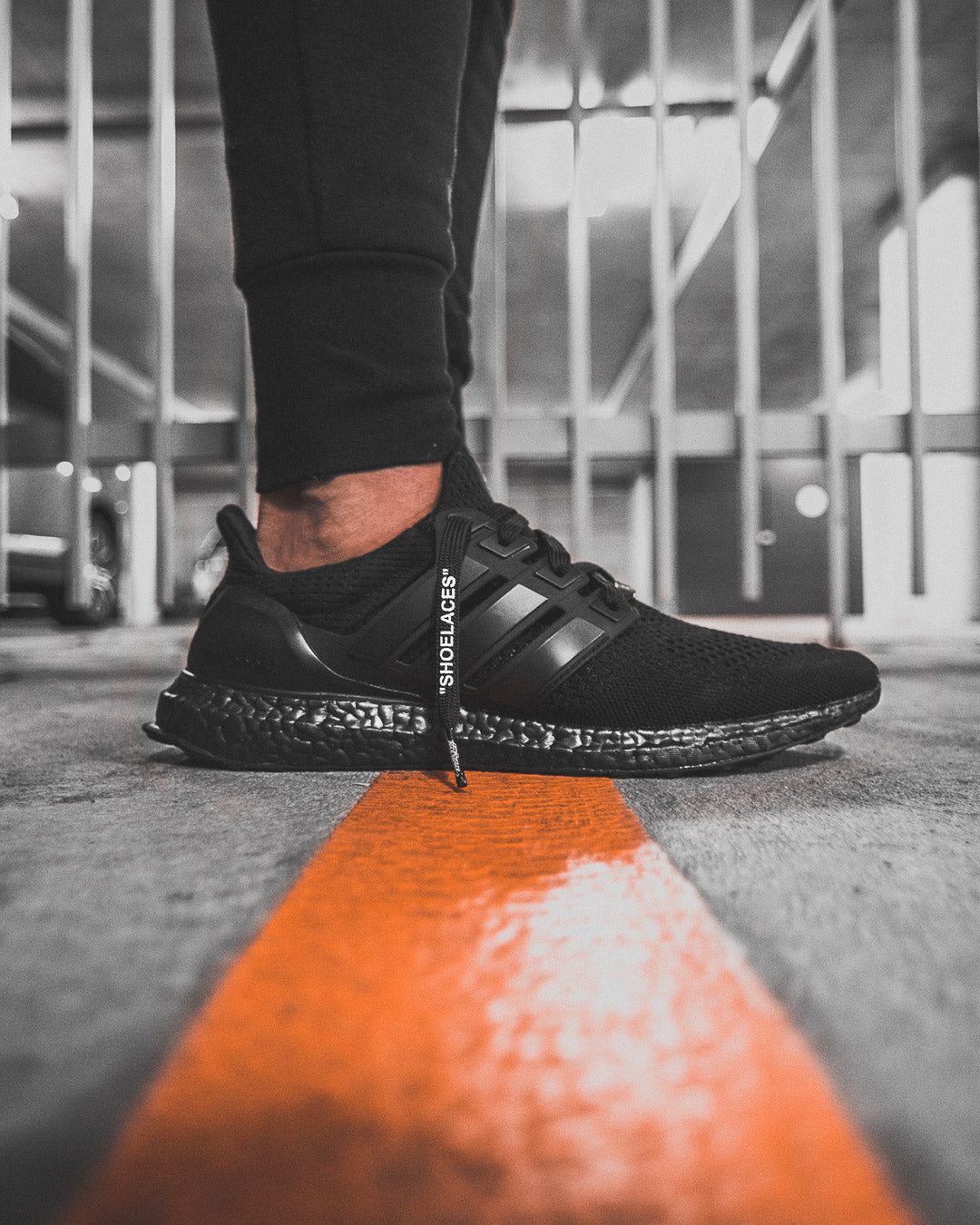Black - "SHOELACES" inspired by OFF-WHITE x Nike- Flat Laces - Flat Laces - LaceSpace