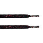 Black/Red Speckled Flat Lace - Flat Laces - LaceSpace