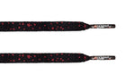 Black/Red Speckled Flat Lace - Flat Laces - LaceSpace
