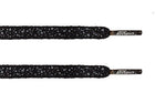 Black/White Speckled Flat Laces - Flat Laces - LaceSpace