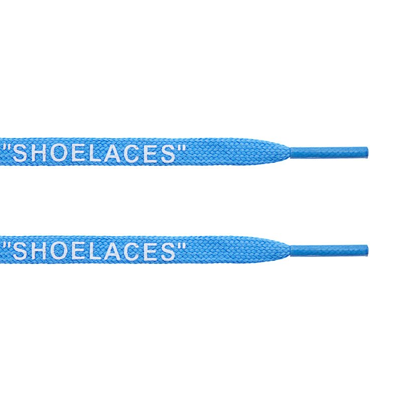 Blue - "SHOELACES" inspired by OFF-WHITE x Nike- Flat Laces - Flat Laces - LaceSpace