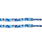 Camouflage Blue Print Laces - Flat Laces - LaceSpace