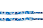 Camouflage Blue Print Laces - Flat Laces - LaceSpace