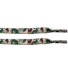Camouflage Green Print Laces - Flat Laces - LaceSpace