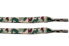Camouflage Green Print Laces - Flat Laces - LaceSpace