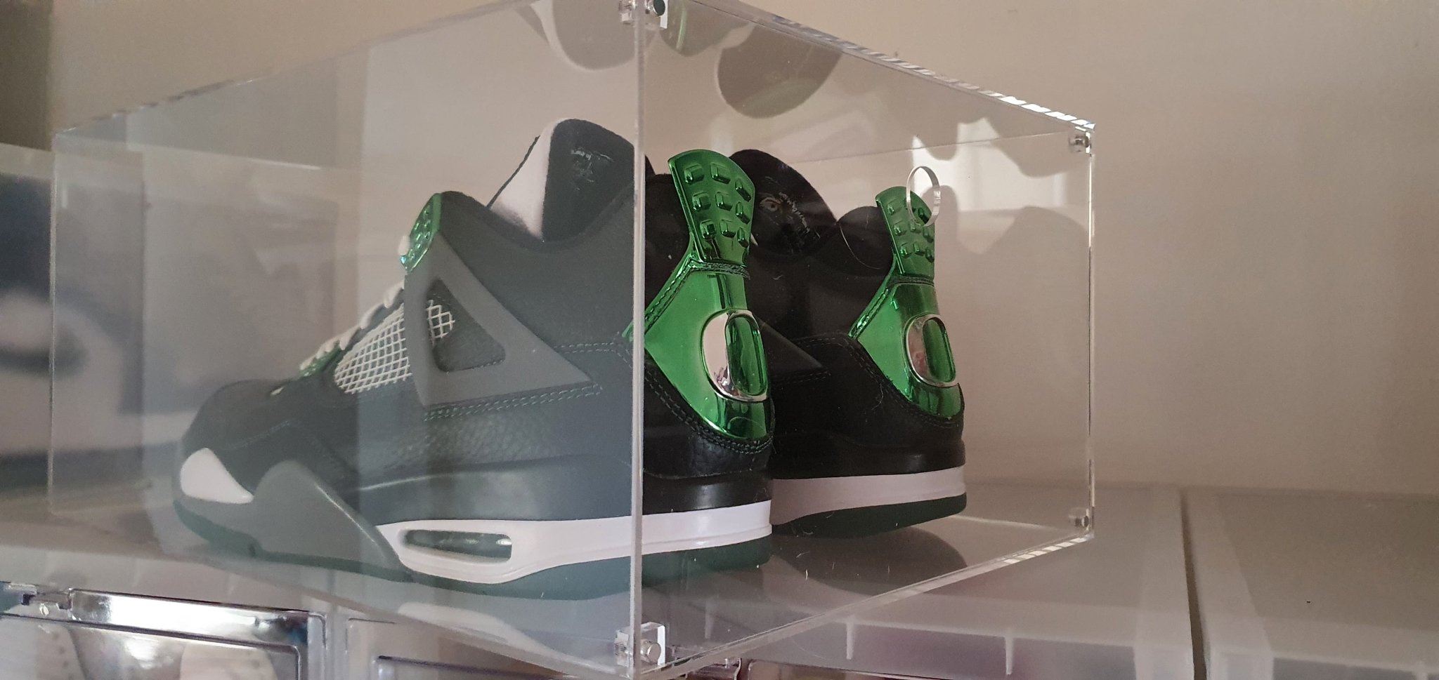Drop Front Premium Sneaker Display Case Acrylic