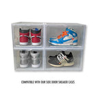 Extra Large - Magnetic Front Door Sneaker Display Cases | Clear - 10 Pack - Sneaker Case - LaceSpace