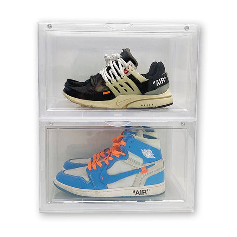 Extra Large - Magnetic Side Door Sneaker Display Cases | Clear - 10 Pack - Sneaker Case - LaceSpace