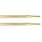 Gold Leather Laces - Gold Aglet - Leather Laces - LaceSpace